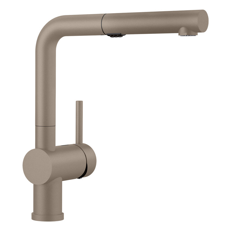 Linus Low Arc Pull-Out Dual-Spray Kitchen Faucet - Truffle, Truffle