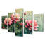 Vintage Dalia Spring Symphony III - art mural Dahlia - art mural traditionnel pour le salon