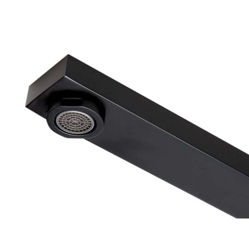 Black Matte Brass Wall Mounted Foldable Tub Spout
