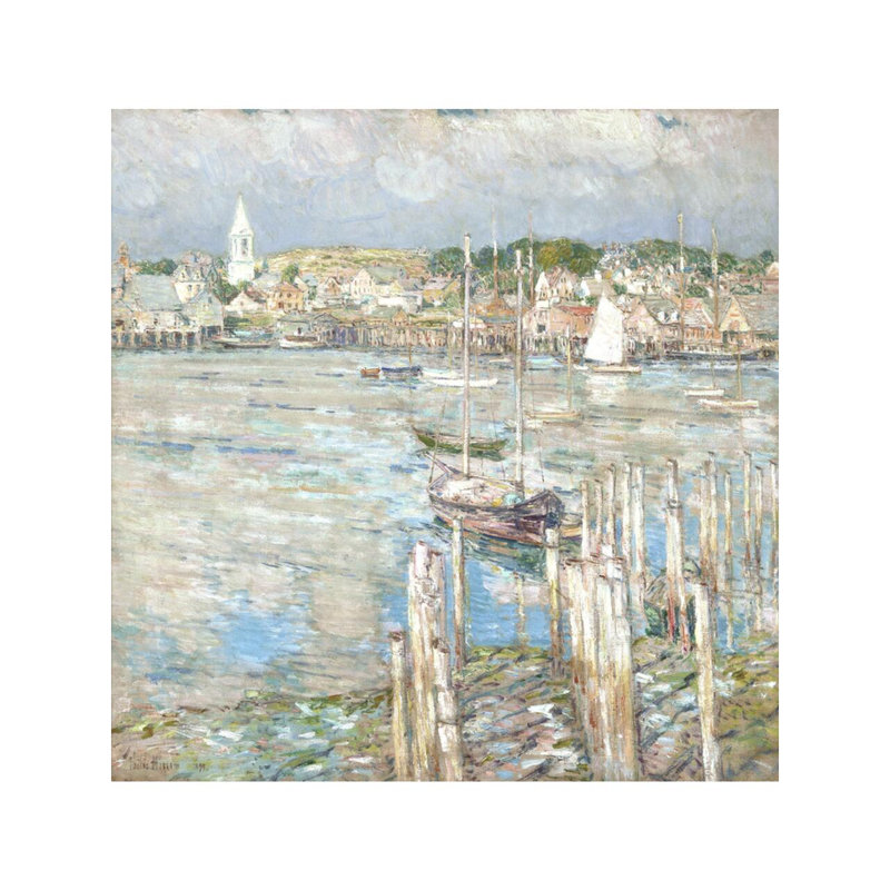 «Gloucester» par Childe Hassam - estampe numérique, H 40 po x l 32 po