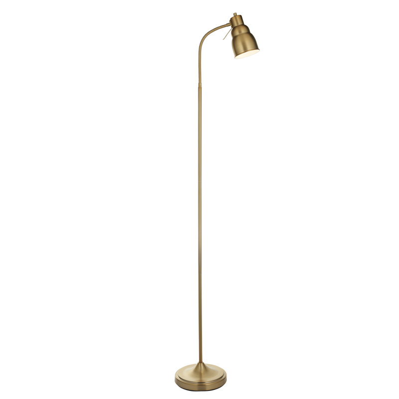 Classo 1lt Floor Light, Brushed Aged Brass , Gold