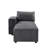 Ambrine Modern Sofa Silvester Modular Armrest 2Pcs,Fabric