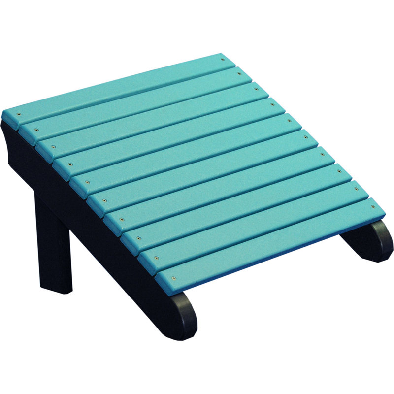 Bowmans Outdoor Adirondack Chair, Aruba Blue/Black