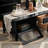 Retro modern simple black coffee table-105858246