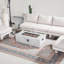 Ensemble de conversation modulaire en aluminium pour 5 personnes avec coussins