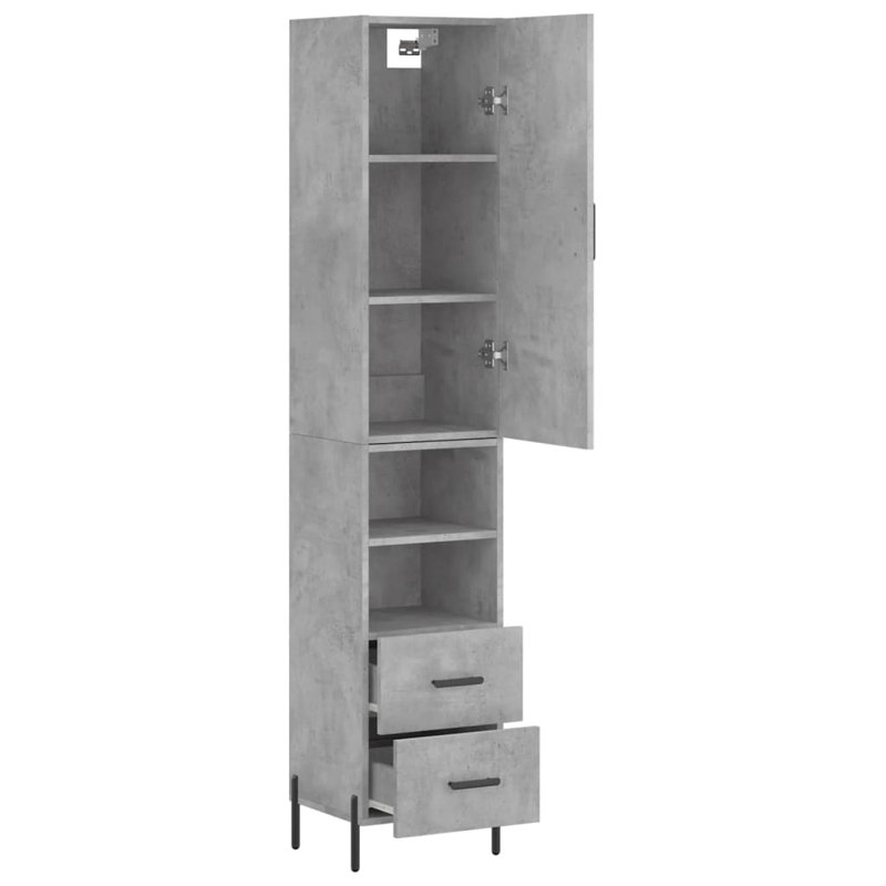 Mordon 34.5cm Sideboard, Concrete Grey