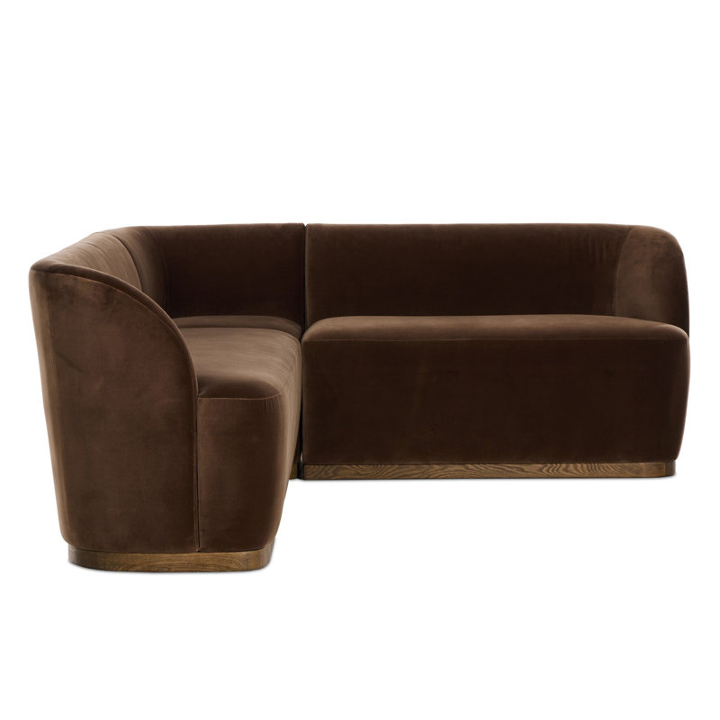 Dorset Banquette L Shape 76, 31.5" H x 98.5" W x 76" D, Right