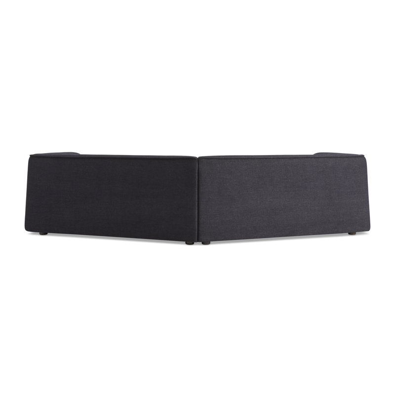 Thataway Sectional, 29" H x 126" W x 53" D, Tofte Navy Polyester Blend