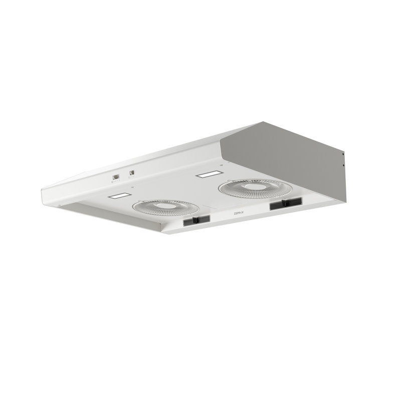 Cyclone 36" White Stainless Steel Under Cabinet Range Hood