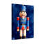 Ensemble de 3 impressions sur toile de Noël, casse-noisette, uniforme bleu, rouge-237034158
