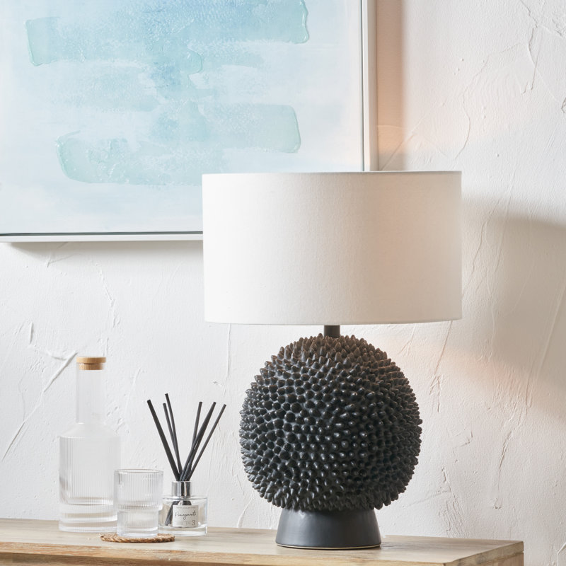 Stodola Ceramic Table Lamp, Black