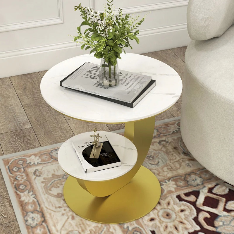 Side Table, Gold