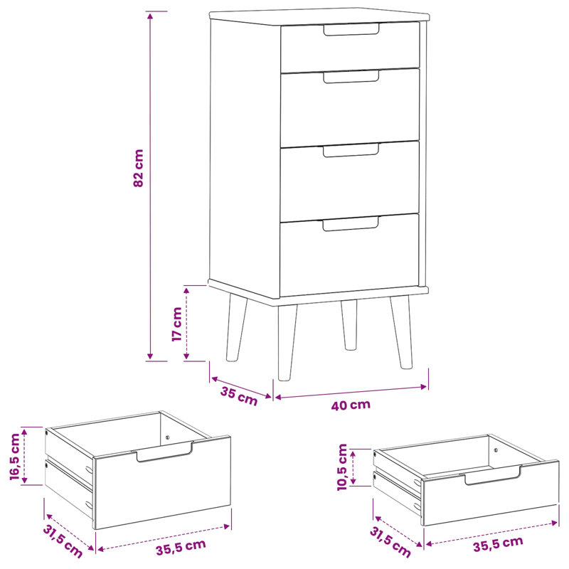 Accent Chest, Black