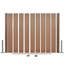 Padula 7386cm H x 11142cm W Brown Composite Fence Panels