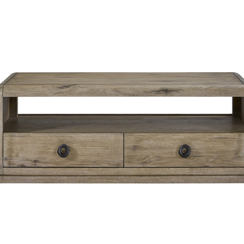 Oak Drawer Cocktail Table