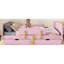 Lit plateforme double pleine grandeur avec rangement de tiroir, structure en bois de pin, garde et crochets pour la disposition fonctionnelle de la chambre à coucher - bien organisé-1476927614-1476927615
