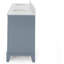 Meuble-lavabo double 73 po avec plateau en marbre Elisiana