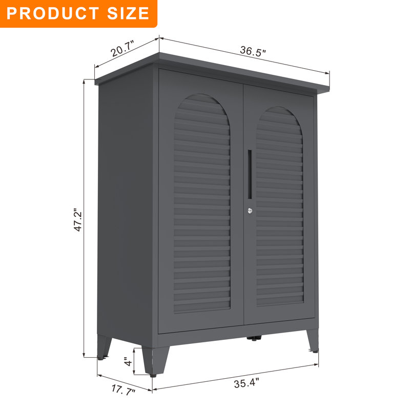 Armoire de rangement l 36,5 po et portes verrouillables