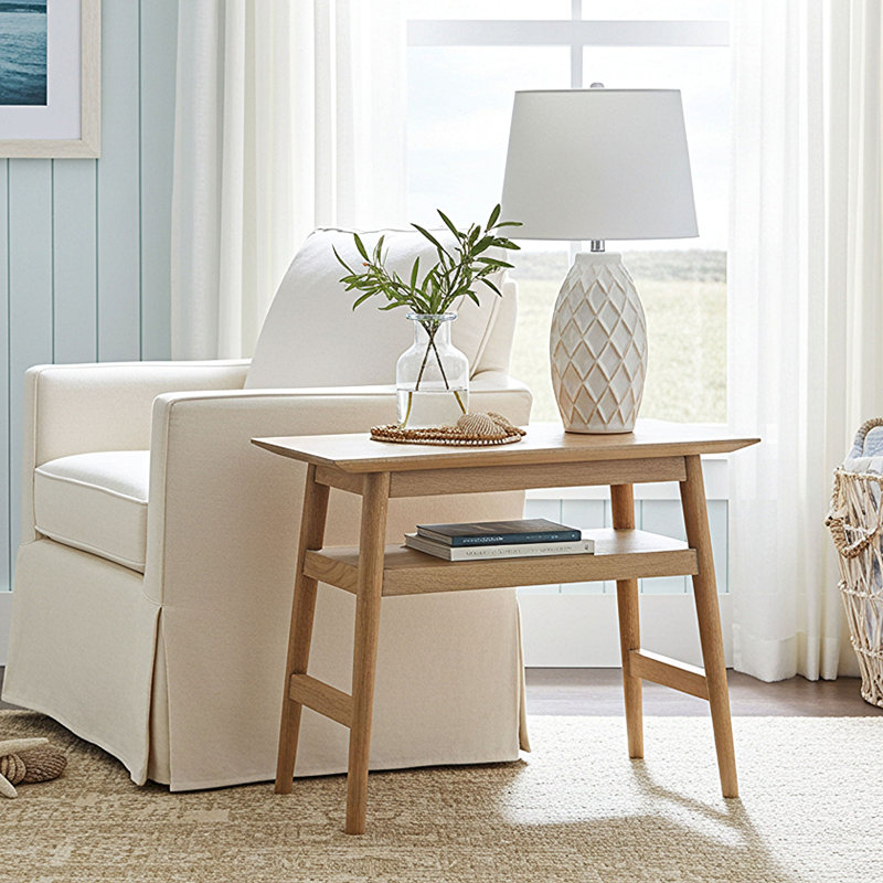 Table inclinable en acacia massif Offerman Camila