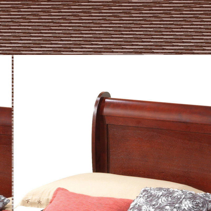 Élégante base de lit en cerisier avec une construction durable et une conception classique pour un confort et un style durables