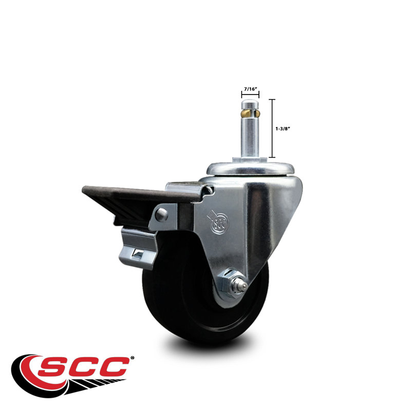 Soft Rubber Swivel Grip Ring Stem Caster