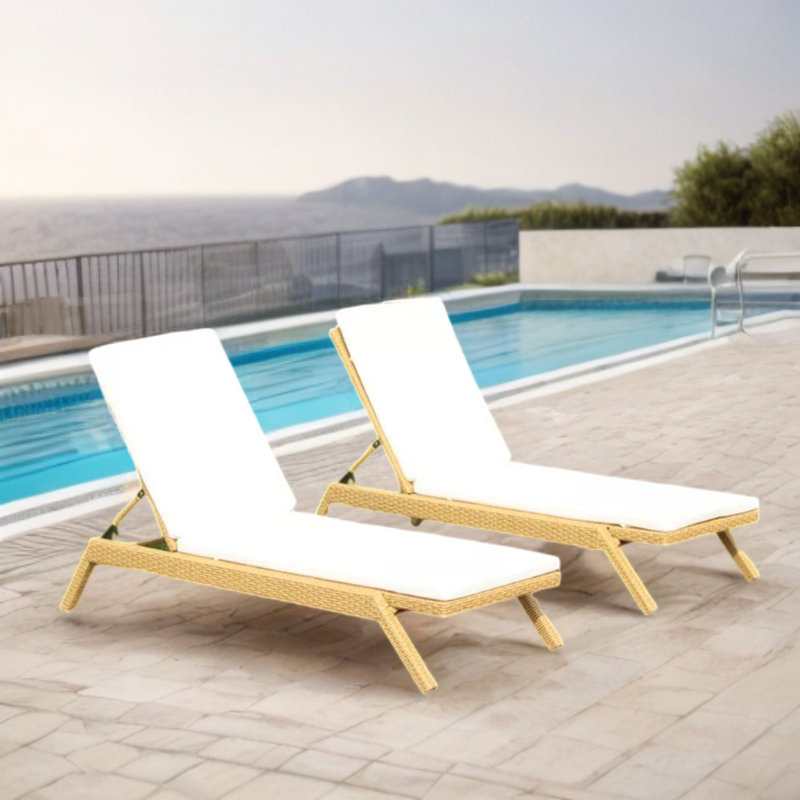 Chaise longue d'extérieur Braem