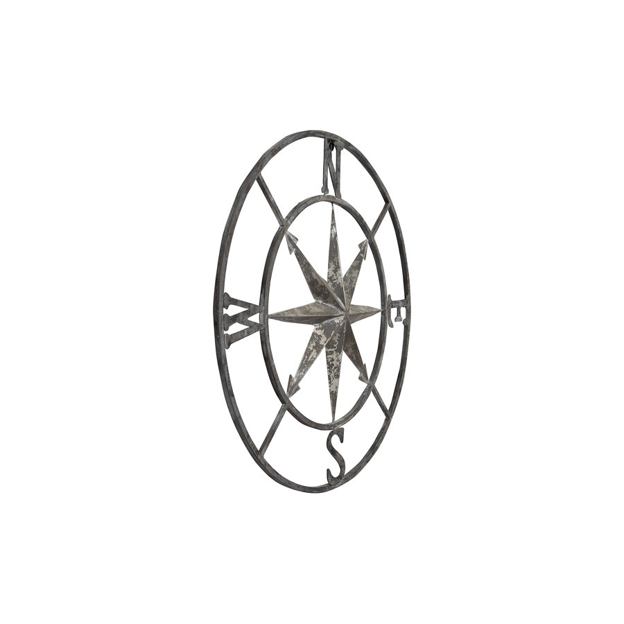 Metal Compass Wall Décor