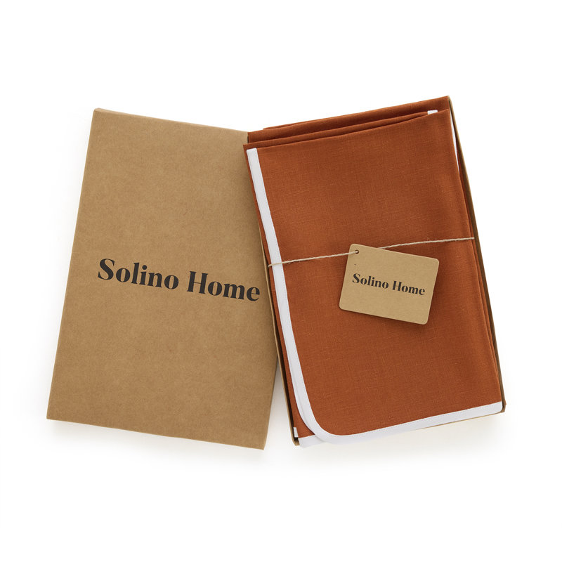 100% Pure Linen Dinner Napkins -kensington, Cinnamon