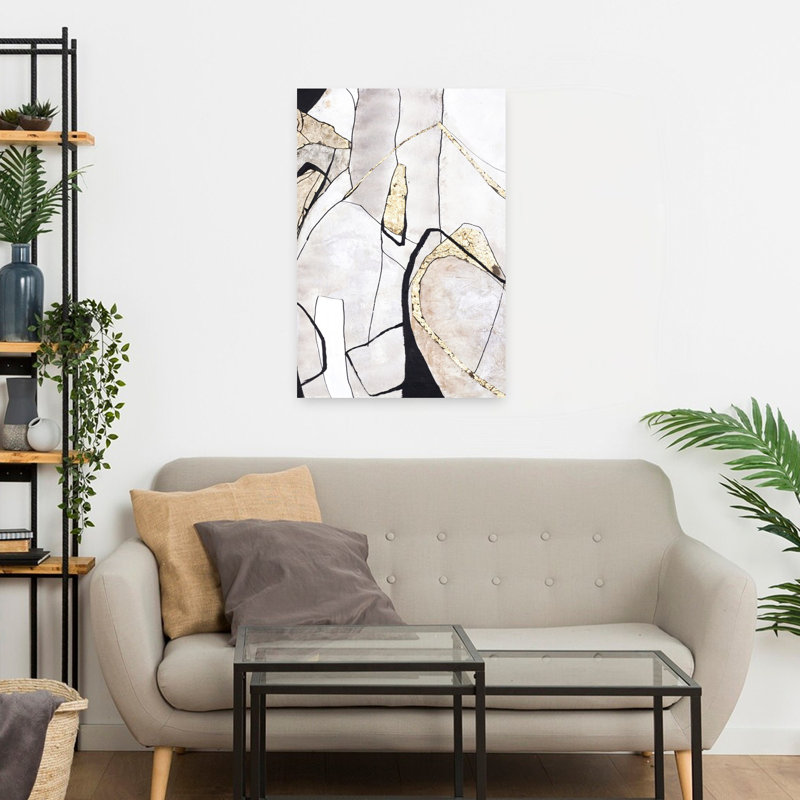 Art naturel abstrait de formes naturelles, H 24 po x l 16 po