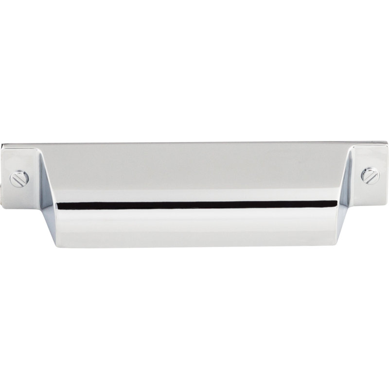 Channing Cup/Bin pull, Polished Chrome, 3 3/4" Center to Center