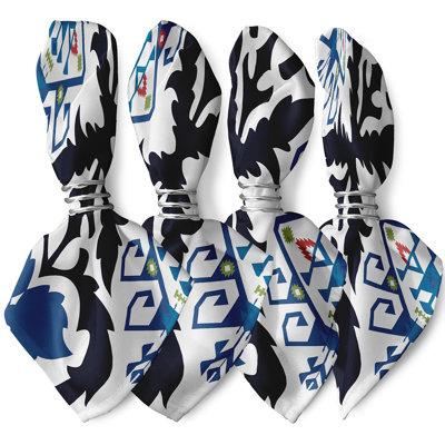 Ariba Polyester Ikat Square Napkin