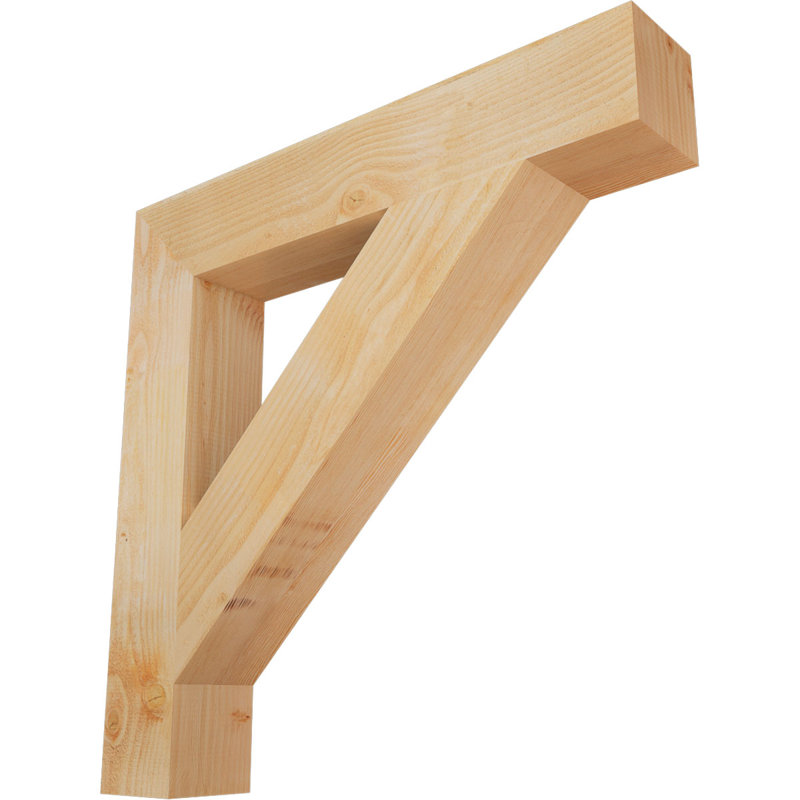 Support de bloc traditionnel, H 36 po x l 6 po x P 36 po, Douglas (sciage brut)