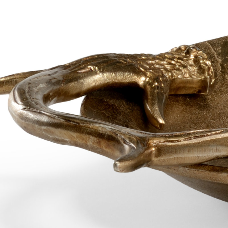 Diana Aluminum Decorative Tray, Brass