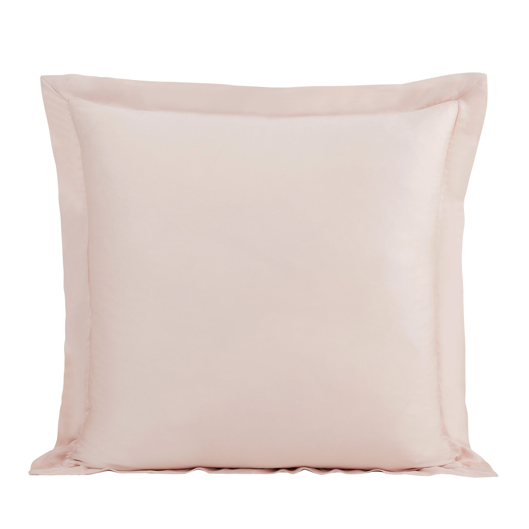 Eucalyptus Silky Soft Modern Contemporary 27x27 inch Euro Sham, Blush