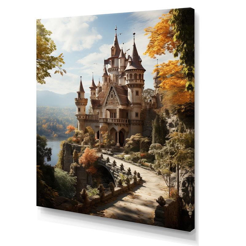 «Skoura Castles Fairy Tale Charm», reproduction sur toile, H 20 po x l 12 po x P 1 po, Toile tendue