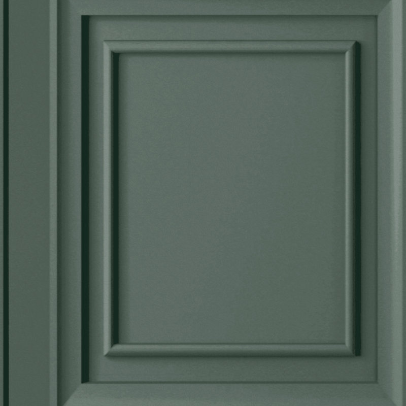 Redbrook 33' L x 21" W Wallpaper Roll, Fern Green