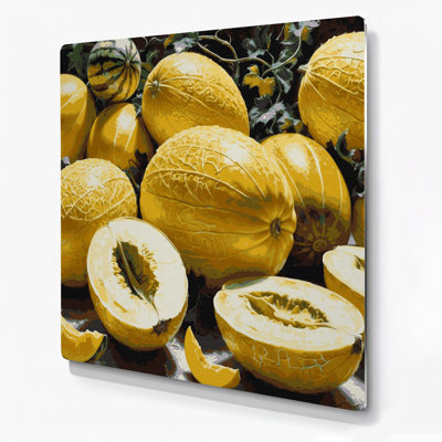 «Fruit Canary Melon», art mural en métal
