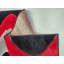 Tapis à poils longs rouge et noir-249637586