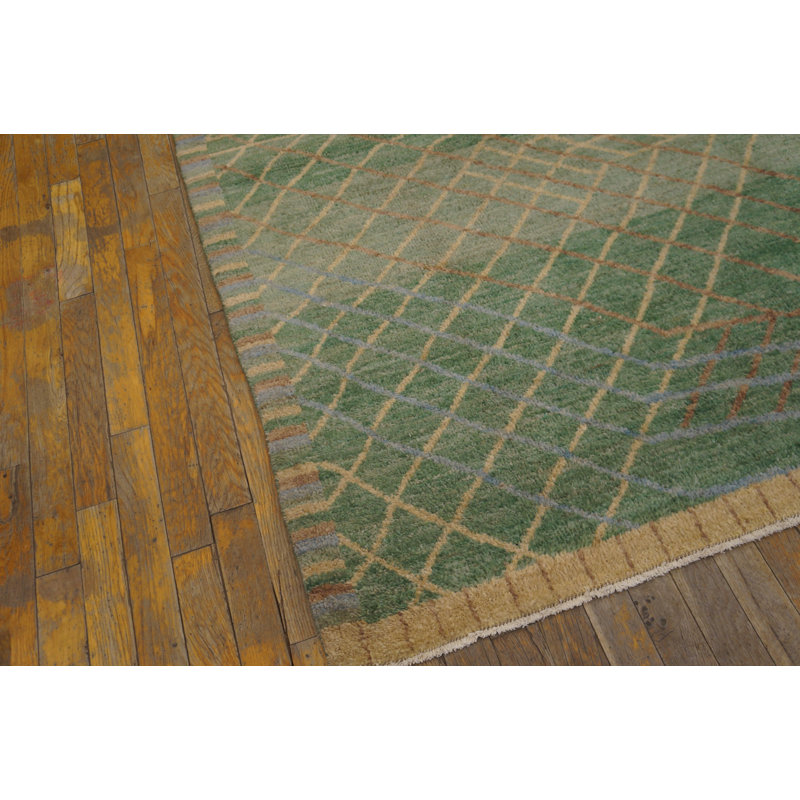 Scandia Pile Wool Geometric Area Rug