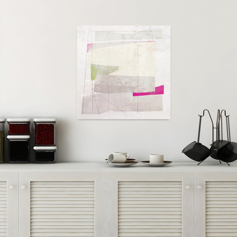 Geometric Layers In Soft Hues II by PI Studio - Wrapped Canvas Print, 45.72 cm H x 45.72 cm W