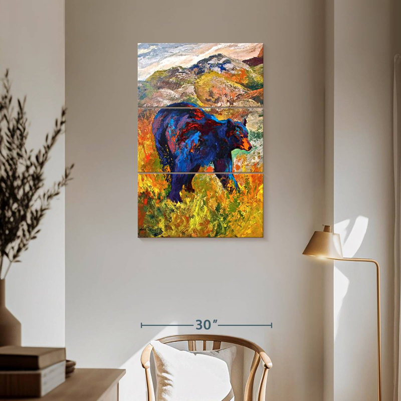 Brampt au bord de la rivière, H 57 po x l 36 po