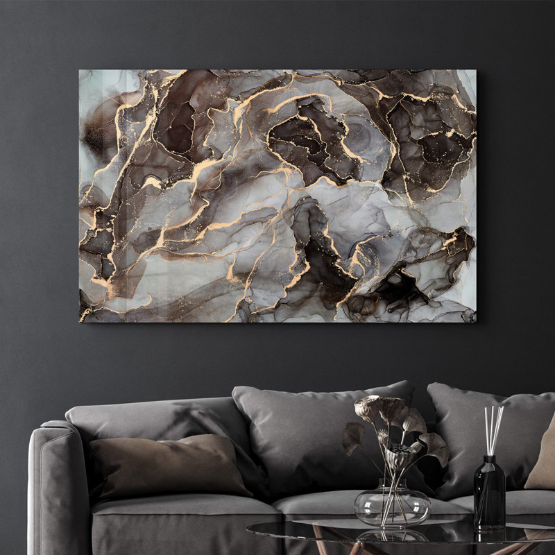 Élégante peinture murale en verre trempé de 13,8 po x 21,7 po | 100% verre trempé, épaisseur: 0,16 pouce | Imprimé UV pour des couleurs éclatantes | Parfait pour la décoration intérieure, le salon et les espaces de bureau