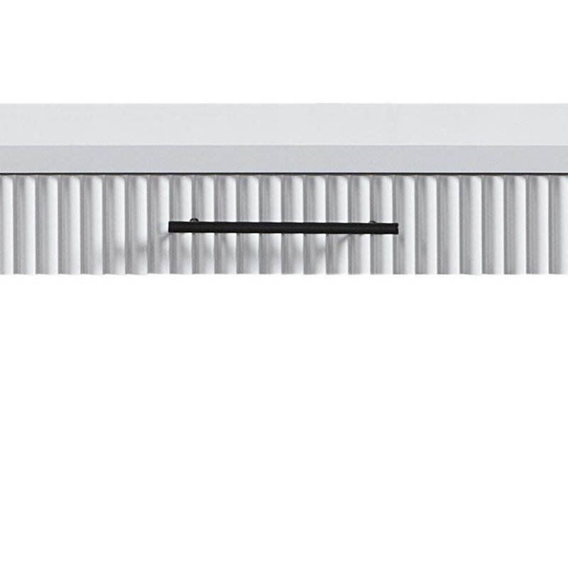 Minimalist Console Table with Drawers, White