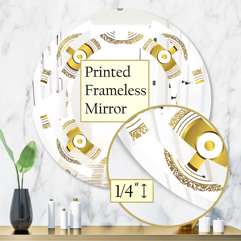 Miroir mural Space Circular I, H 31,5 po x l po