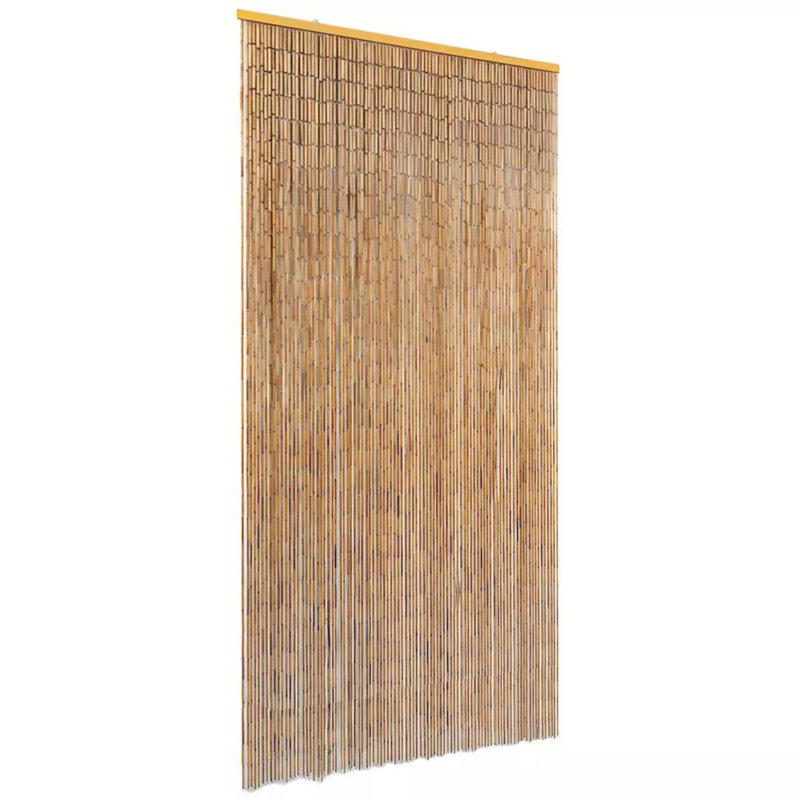 Loraine Insect Door Curtain Bamboo Anti Mosquito Protector Screen Multi Sizes, 35.4" W x 86.6" L, Brown