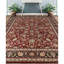 Hand Knotted Wool Oriental Area Rug in Wine And Black