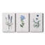 «Imperial Blue», ensemble de 3 reproductions d'art sur toile tendue-937789501