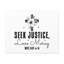 «Micah 6: 8 Seek Justice Bible Verse Canvas», art mural chrétien-234430952
