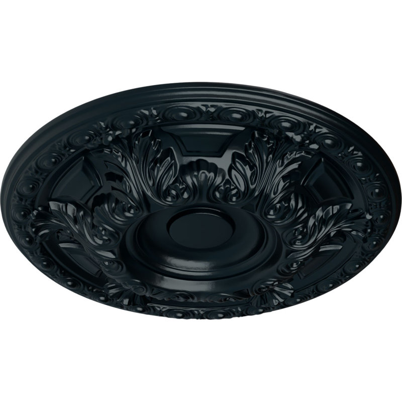 Médaillon de plafond H 2 1/2 po x l 23 3/8 po x P 2 1/2 po Granada, Belladone, H 23,5 po x l 23,5 po x P 2,5 po