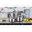 Casserole en acier inoxydable 3 pintes avec couvercle Cook N Home Classic-49835514